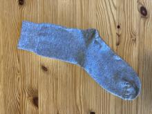 Socke (einzeln, grau, Größe 39-42)